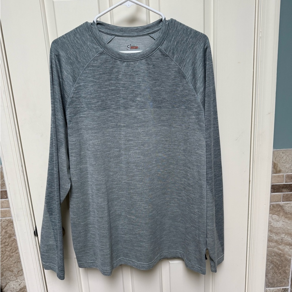 Heather Gray Long Sleeve Tee with Soft Fabric